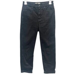 Madewell Jeans Women's 26 Black Curvy Stovepipe Jeans Item NM280